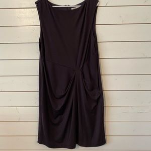 LOFT plum fitted dress